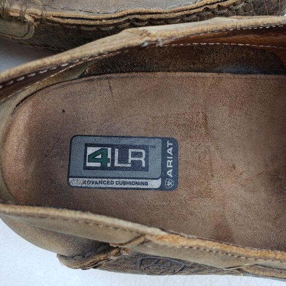 Ariat Gleeson 4LR Slip On Loafer Mens 11 D Brown Leather Moccasin Casual Shoe - Picture 12 of 13